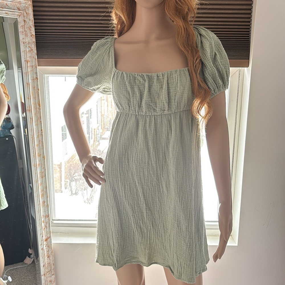 New Princess Polly Let’s dance mini dress in Sage green Size 10 - Picture 4 of 7